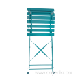 Outdoor Metal Folding Slat Chair(5 Seat& 2 Back)